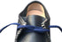 【arui_toe 3590 ダークネイビー】本革コンフォートモカシンレースアップシューズ